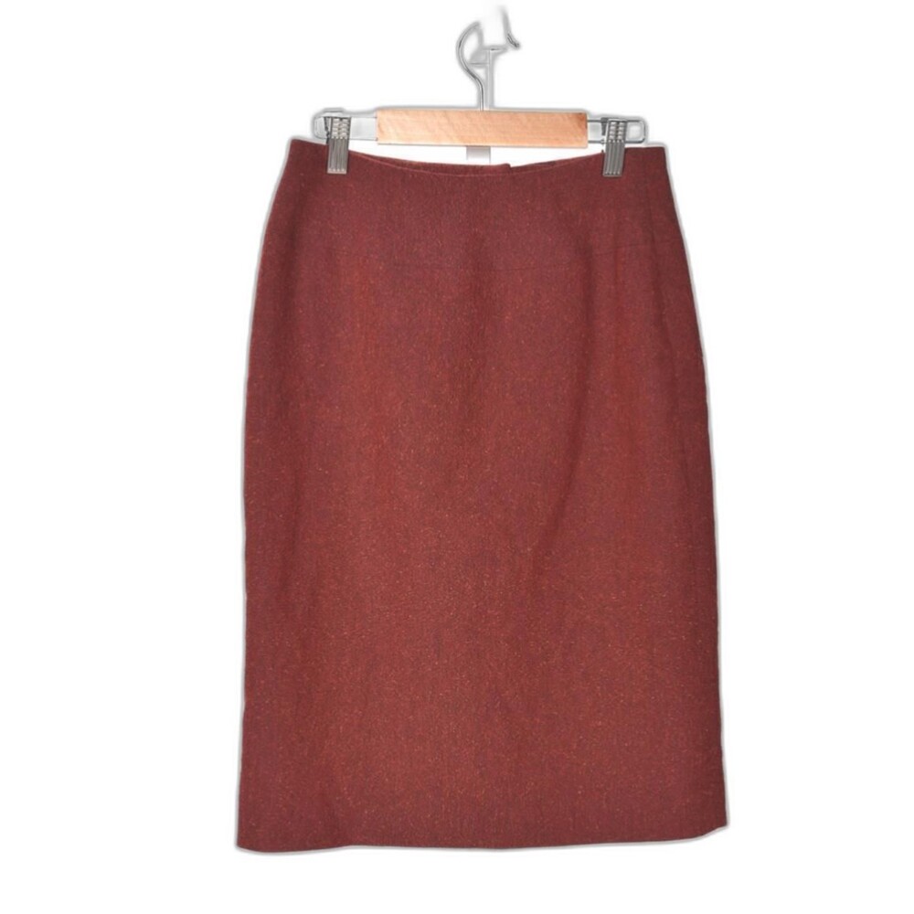 Alfani Petites Women's Tweed Red Pencil Skirt Size 4P